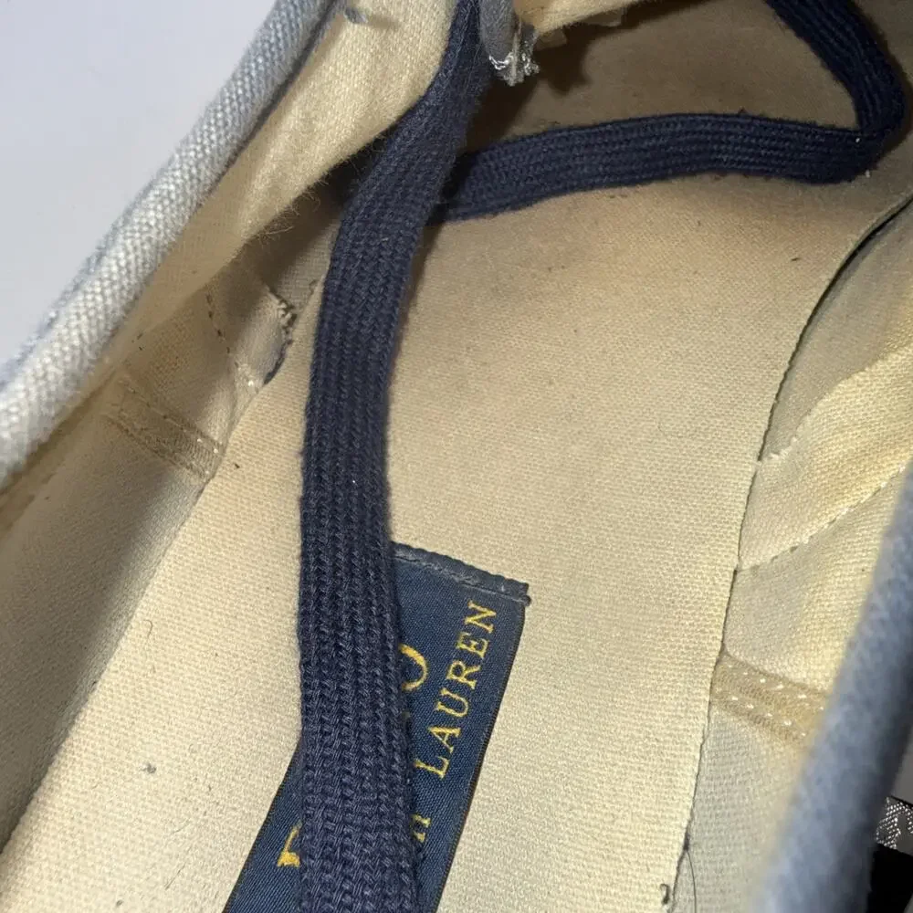 Size 11.5 D - Men’s Polo Ralph Loren Morray Burlap Casual Shoes - Gray